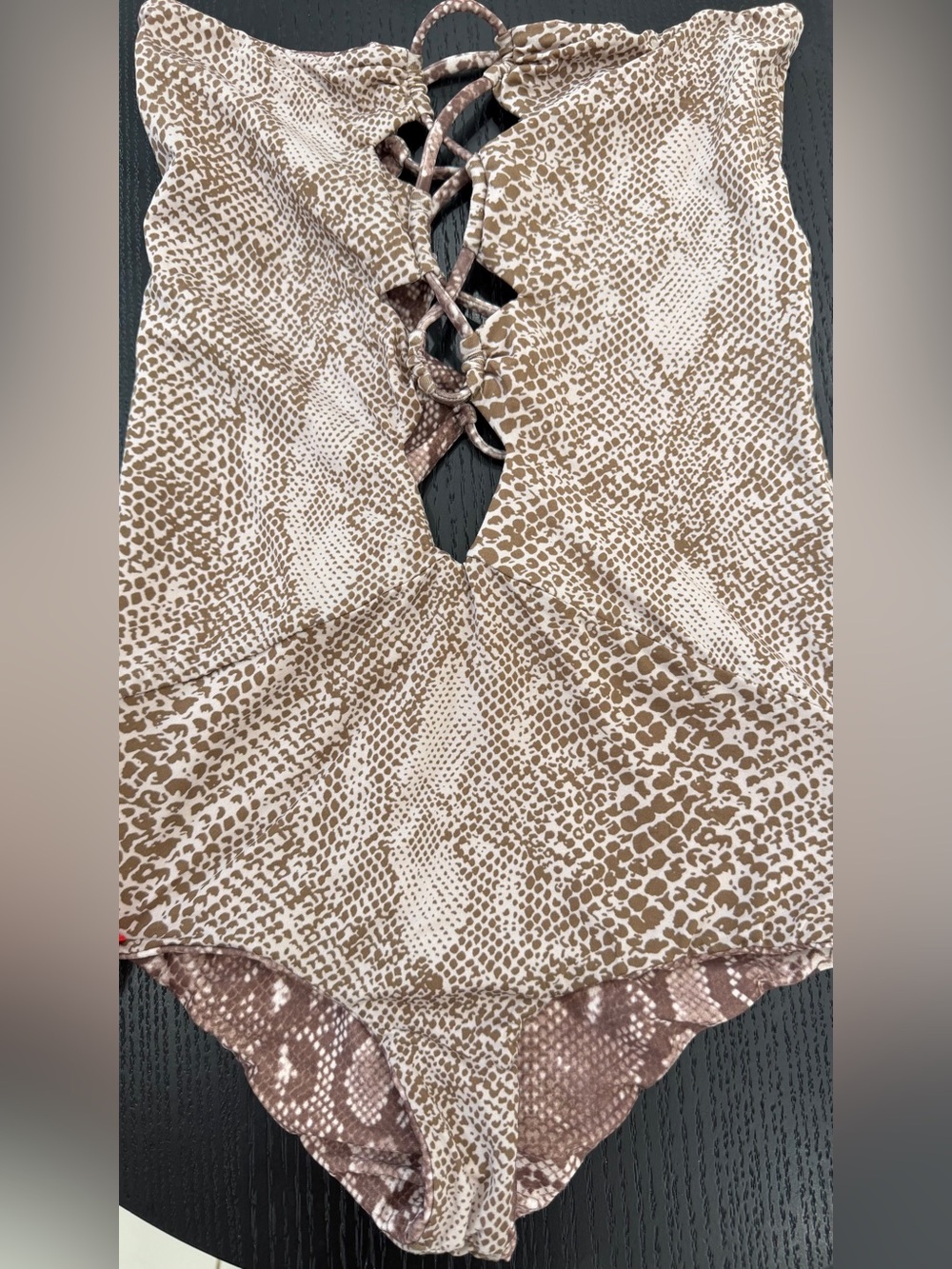 Acacia Swimwear Reversible Snakeskin Print One Piece Bathing Suit - NEVER WORN - Picture 10 of 16
